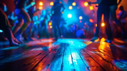A funky dance floor packed with people grooving to the beats of a live band at a music venue that offers an impressive selection of alcoholfree options.