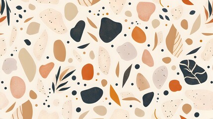 Fototapeta premium Organic Textured Shapes and Patterns for Earthy Backgrounds and Designs