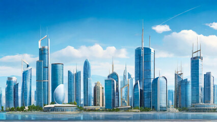 modern city skyline