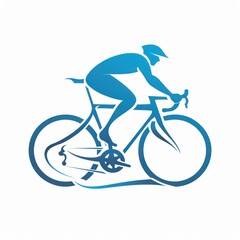 bicycle logo at white background