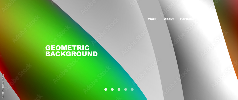 Aufkleber a colorful geometric background resembling a rainbow of colors. it could be used as a design for a g