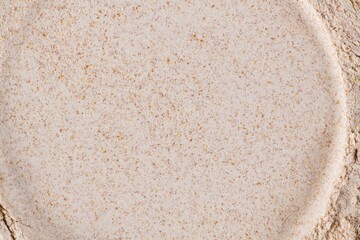 Beige powder texture background, design space