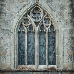 Fototapeta na wymiar tall gothic window