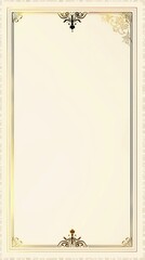 Obraz premium plain rectangular golden minimal pattern borders 