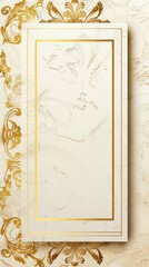plain rectangular golden minimal pattern borders 