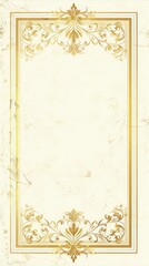 plain rectangular golden minimal pattern borders 