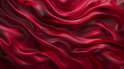 Obraz premium An abstract image of a crimson wave flowing smoothly across the canvas, giving the impression of a fluid, seamless movement. 