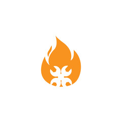 fire automotive logo vector design.