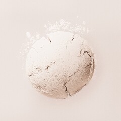Sand texture, round shape design