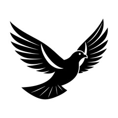 Flying Pigeon vector icon illustration art
