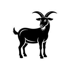 Goat silhouette vector icon illustration