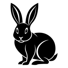 rabbit silhouette vector