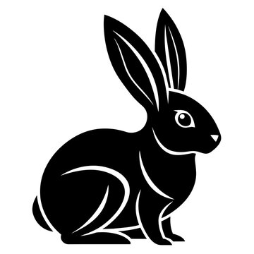 animas rabbit silhouette illustration art