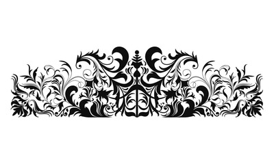 damask element isolated damask central illistration
