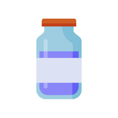 medicine liquid icon cartoon illustration on white background