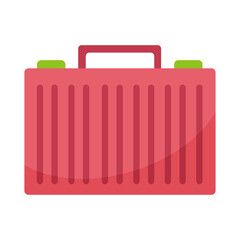 travel suitcase icon flat illustration of travel suitcase