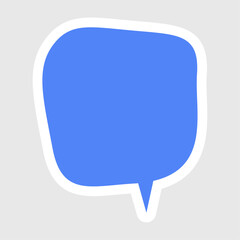 comic speech bubble illustration on white