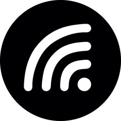 Wifi, wireless, internet signal icon logo template