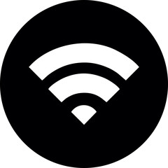 Wifi, wireless, internet signal icon logo template