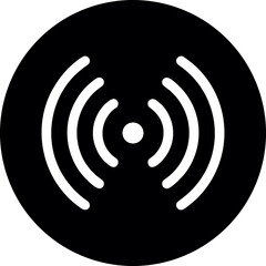 Wifi, wireless, internet signal icon logo template