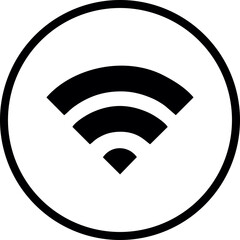 Wifi, wireless, internet signal icon logo template