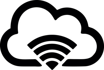 Wifi, wireless, internet signal icon logo template