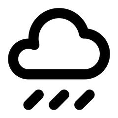 cloud rain line icon
