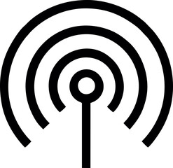 Wifi, wireless, internet signal icon logo template