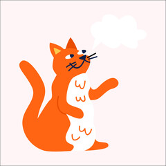 Adorable Cat Clipart for Decoration, Cards, and Printing