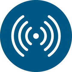 Wifi, wireless, internet signal icon logo template