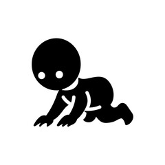 Crawling Baby Icon