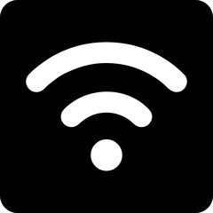 Wifi, wireless, internet signal icon logo template