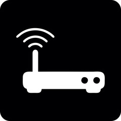Wifi, wireless, internet signal icon logo template