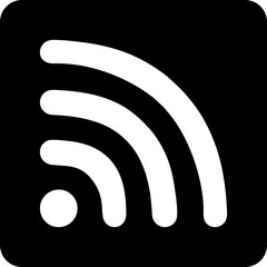 Wifi, wireless, internet signal icon logo template