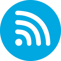
Wifi, wireless, internet signal icon logo template