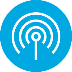 
Wifi, wireless, internet signal icon logo template