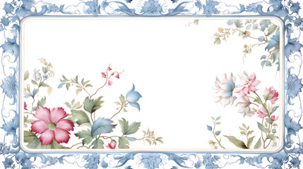 Digital vintage watercolor chinoiserie pattern abstract graphic poster web page PPT background