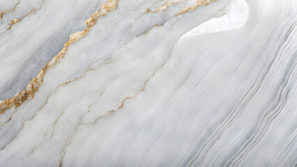 Obraz premium A white and gold marble wall with a pattern of swirls
