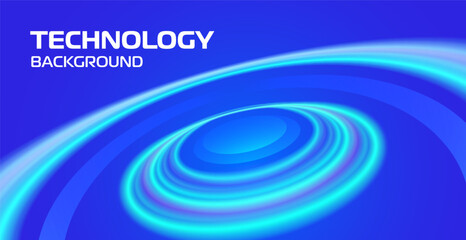 futuristic light scattering switch technology circle