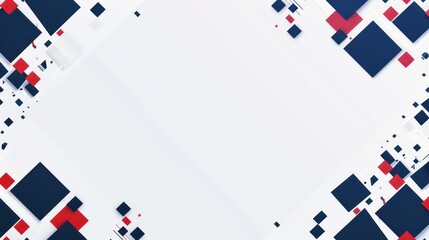 blue and red squares business background in white background