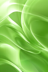 Crisp apple green wavy abstract background, fresh and invigorating, perfect for spring-themed designs