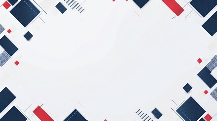 blue and red squares business background in white background
