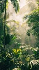 Obraz premium tropical forest, bright, daylight