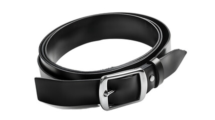 Obraz premium belt black leather isolated on transparent background