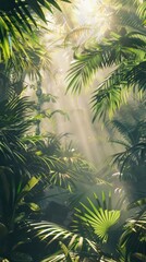 Obraz premium tropical forest, bright, daylight