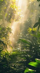tropical forest, bright, daylight