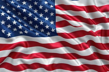 american flag blowing in the wind