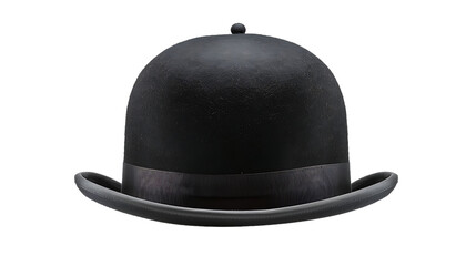 bowler hat isolated on transparent background