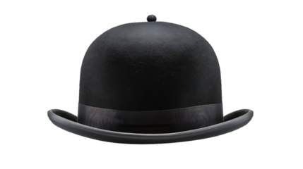 bowler hat isolated on transparent background