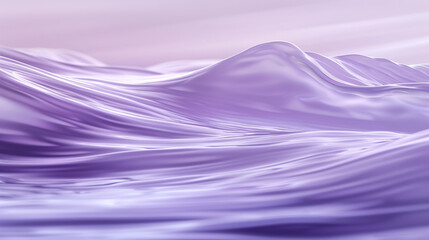Imagine a soft lavender wave, flowing gently in a peaceful display of color and light. The wave's smooth surface reflects a calm, soothing atmosphere, ideal for a tranquil setting.